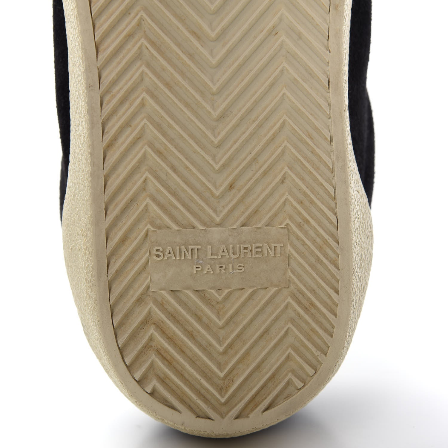 Saint Laurent Distressed Suede Womens Court Classic Sneakers 38 Black 9 of 11