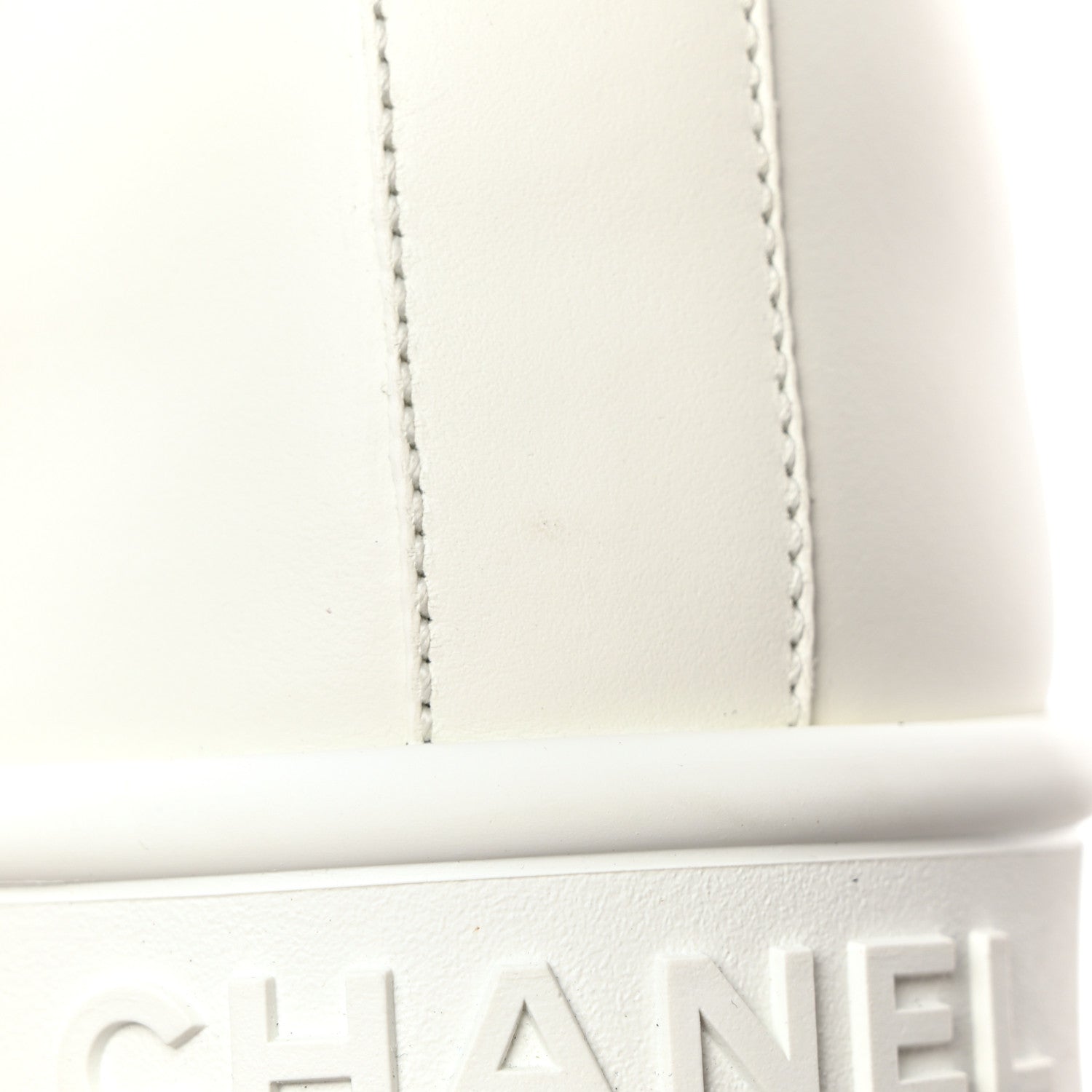 Chanel Calfskin Mens CC Sneakers 43 White 44 White 10 of 11