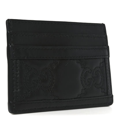 Gucci Calfskin GG Matelasse Card Holder  Black 3 of 7