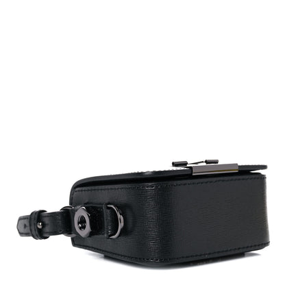 Off-White Calfskin Diag Flap Bag Black White 4 of 11