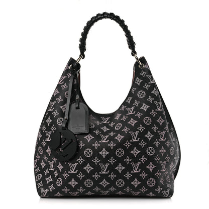 Louis Vuitton Mahina Carmel Hobo PM Black 1 of 9
