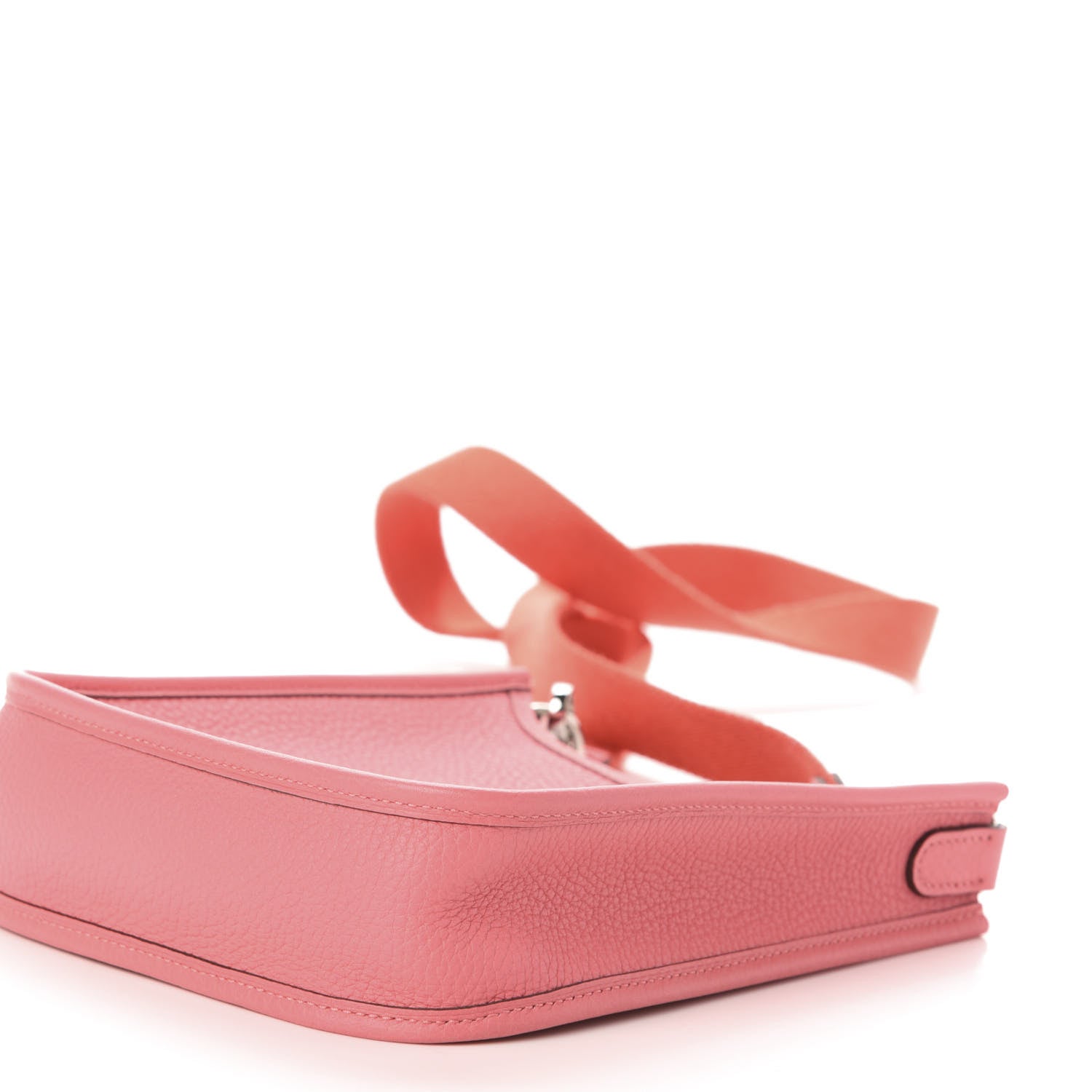 Hermes Taurillon Clemence Amazone Evelyne TPM Rose Azalee Rouge Pivoine 8 of 11