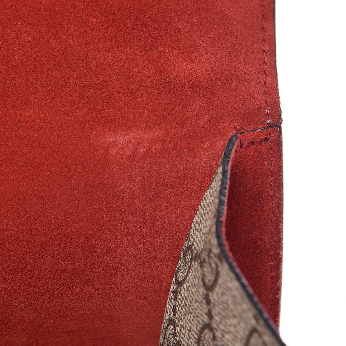 GG Supreme Monogram Mini Dionysus Shoulder Bag Hibiscus Red