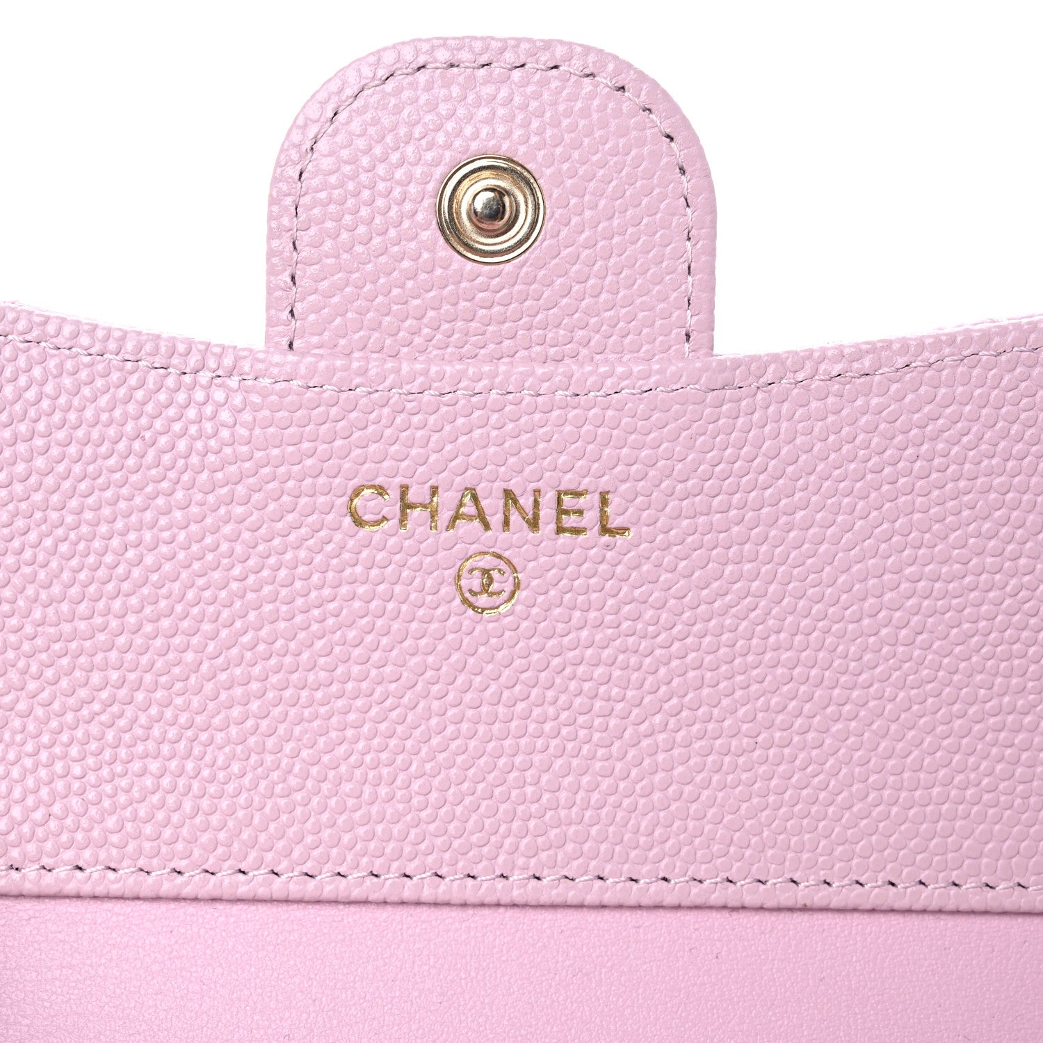 Chanel Caviar Quilted Compact Flap Wallet Light Pink 6 of 11
