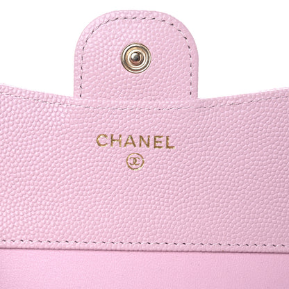 Chanel Caviar Quilted Compact Flap Wallet Light Pink 6 of 11