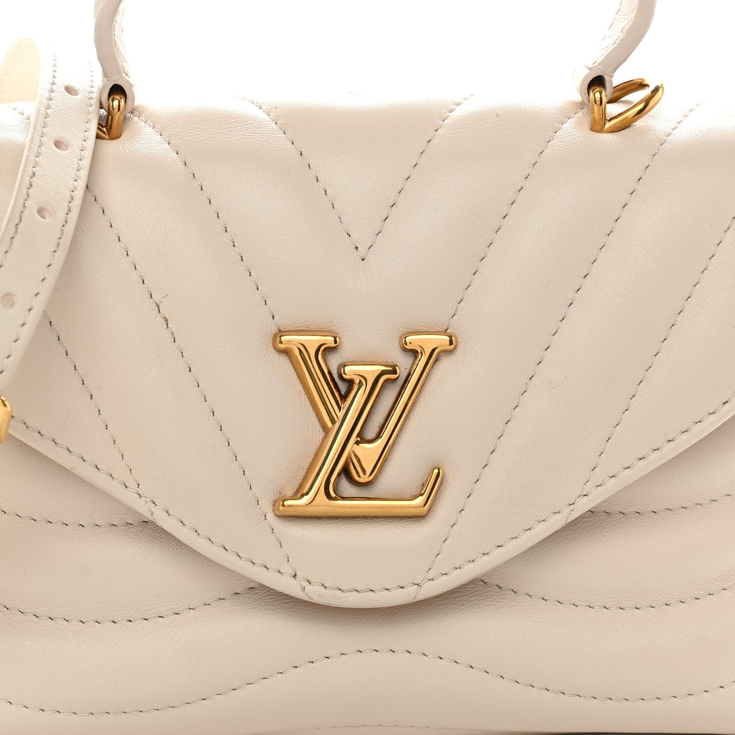 Louis Vuitton Calfskin Hold Me New Wave  Ivory 7 of 11