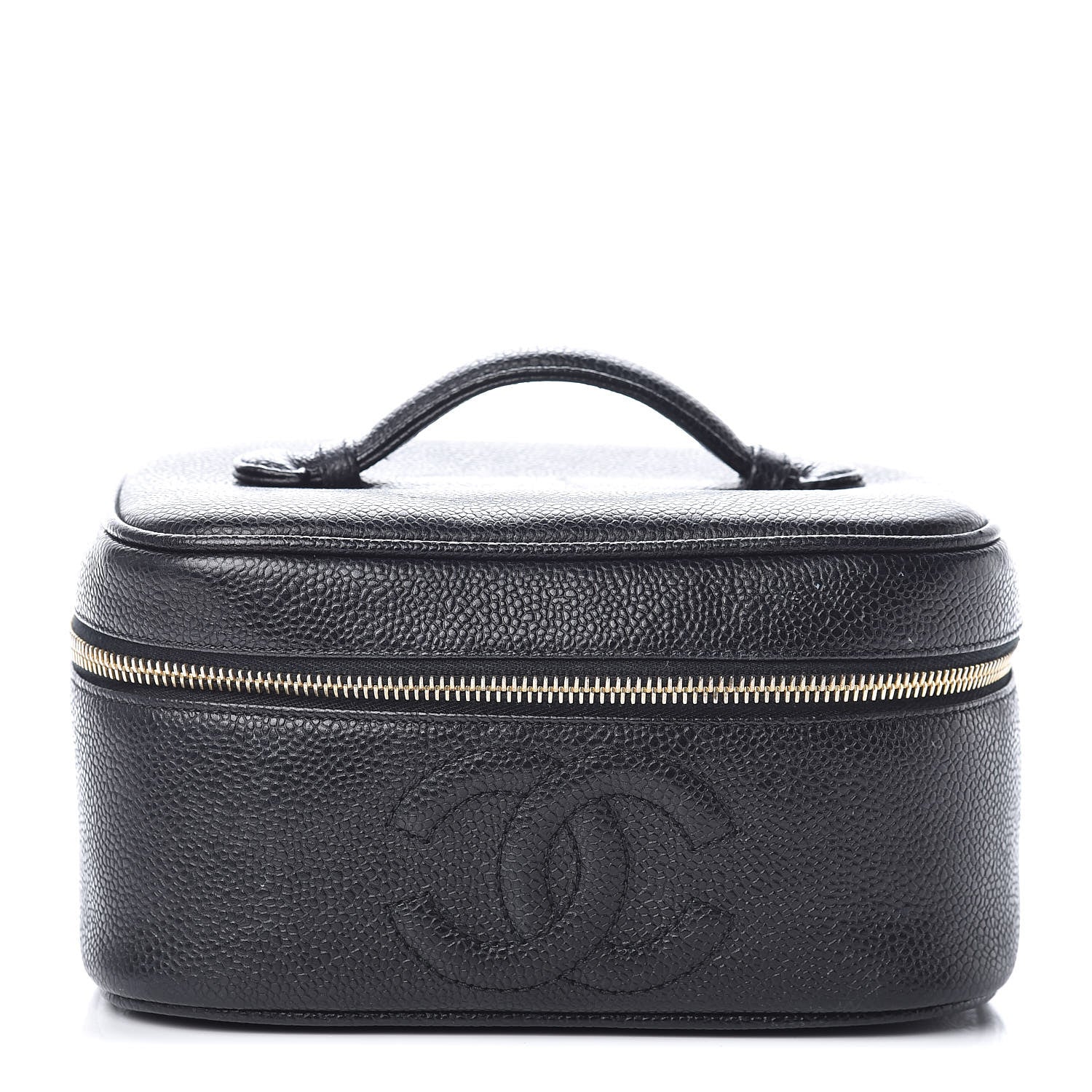 Chanel Caviar Vanity Cosmetic Case Black 1 of 14