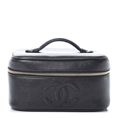 Chanel Caviar Vanity Cosmetic Case Black 1 of 14