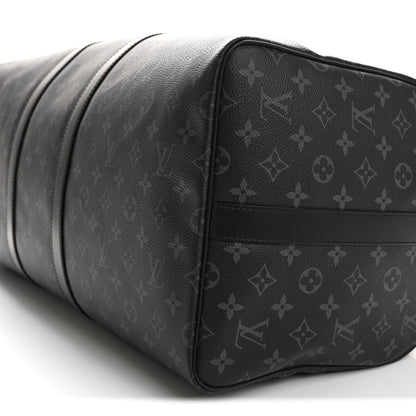 Louis Vuitton Monogram Eclipse Keepall Bandouliere 55 8 of 10