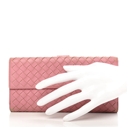 Bottega Veneta Nappa Intrecciato Continental Flap Wallet Watteau 2 of 7