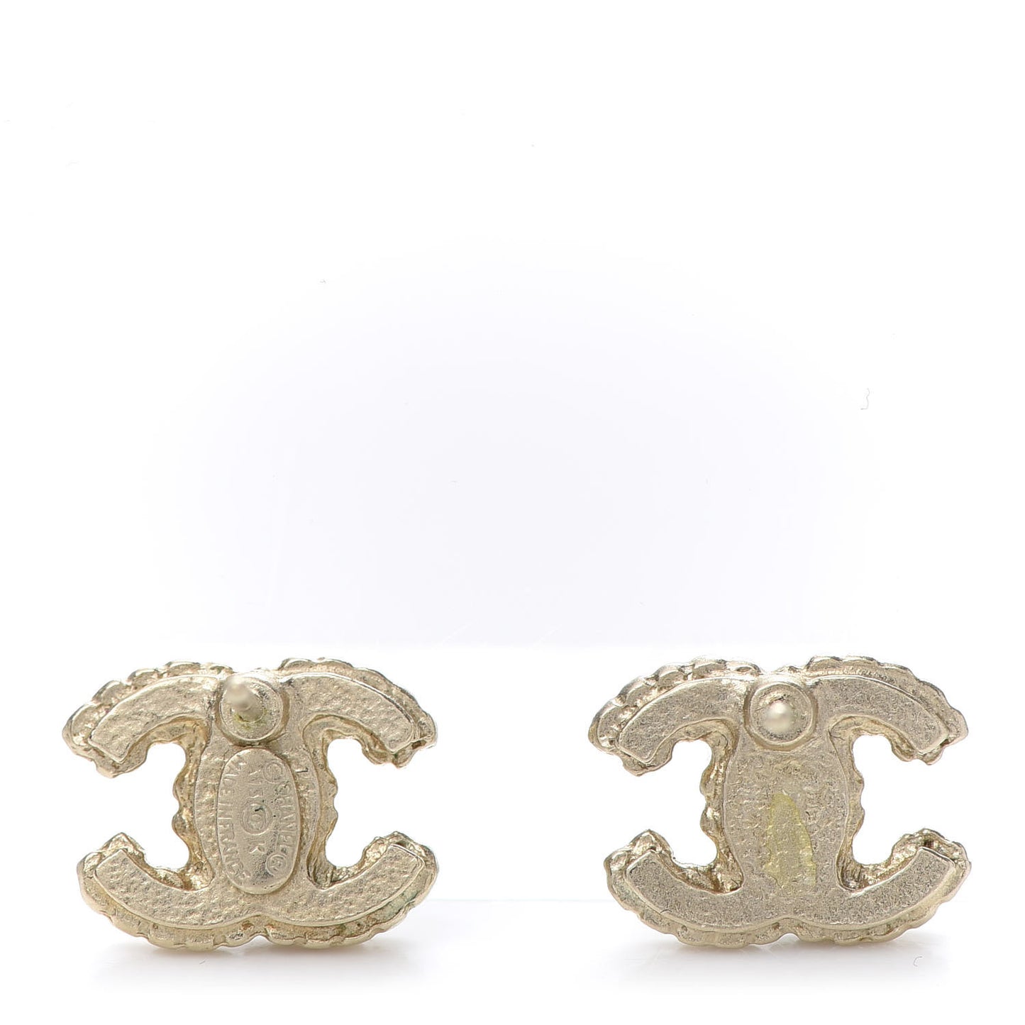 Crystal Mini Timeless CC Earrings Gold