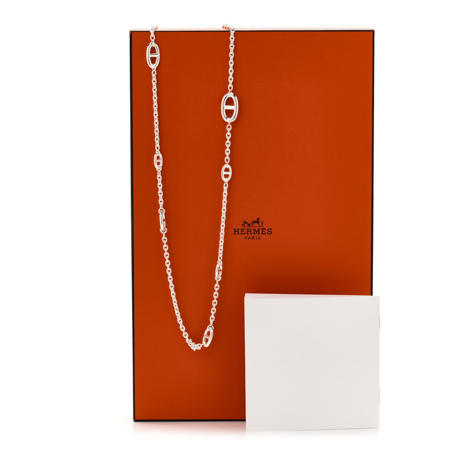 Hermes Sterling Silver Farandole Necklace 160 6 of 6