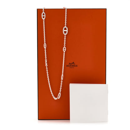 Hermes Sterling Silver Farandole Necklace 160 6 of 6