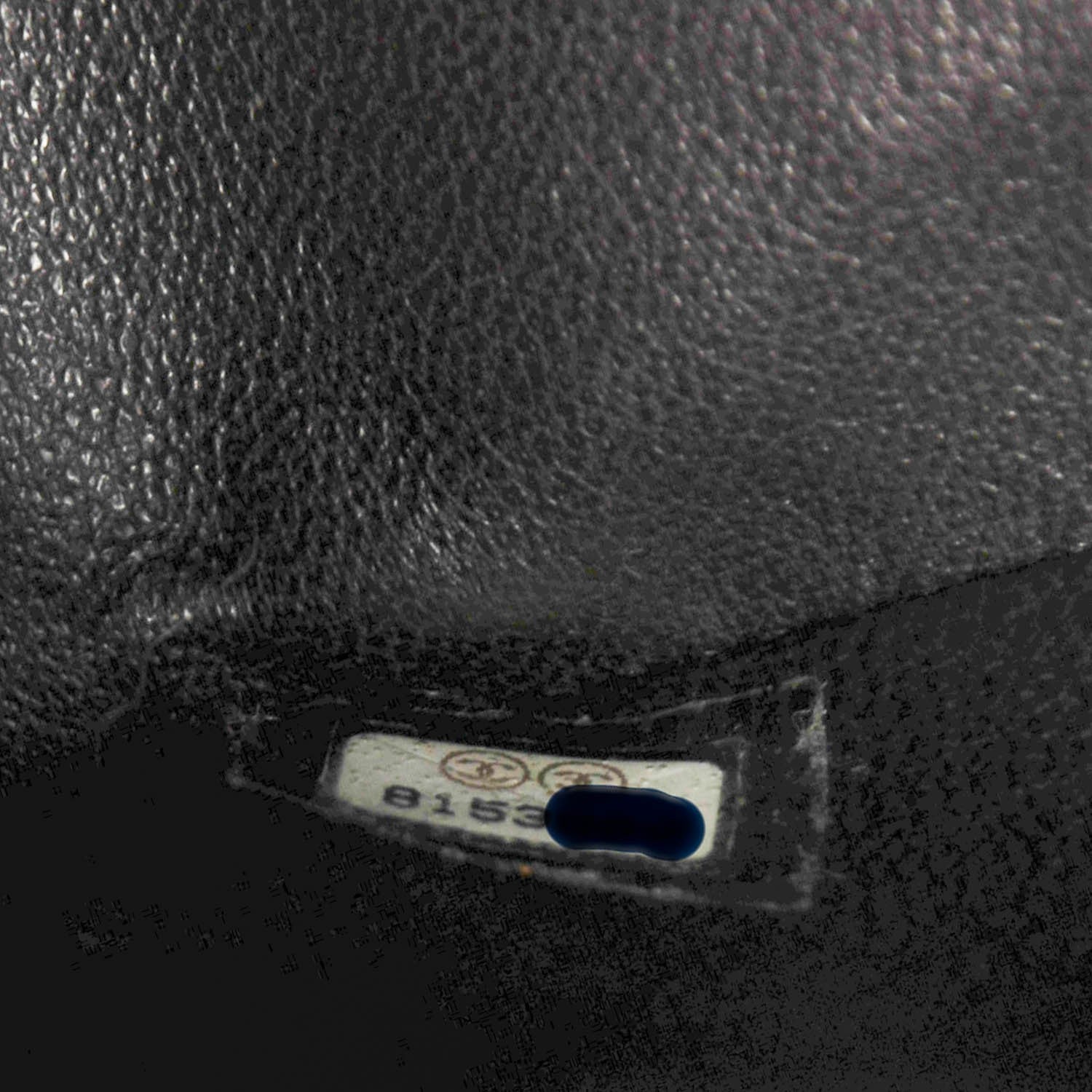 Chanel Toile Quilted Jumbo Single Flap Dark Blue 8 of 8