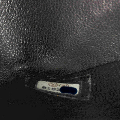 Chanel Toile Quilted Jumbo Single Flap Dark Blue 8 of 8