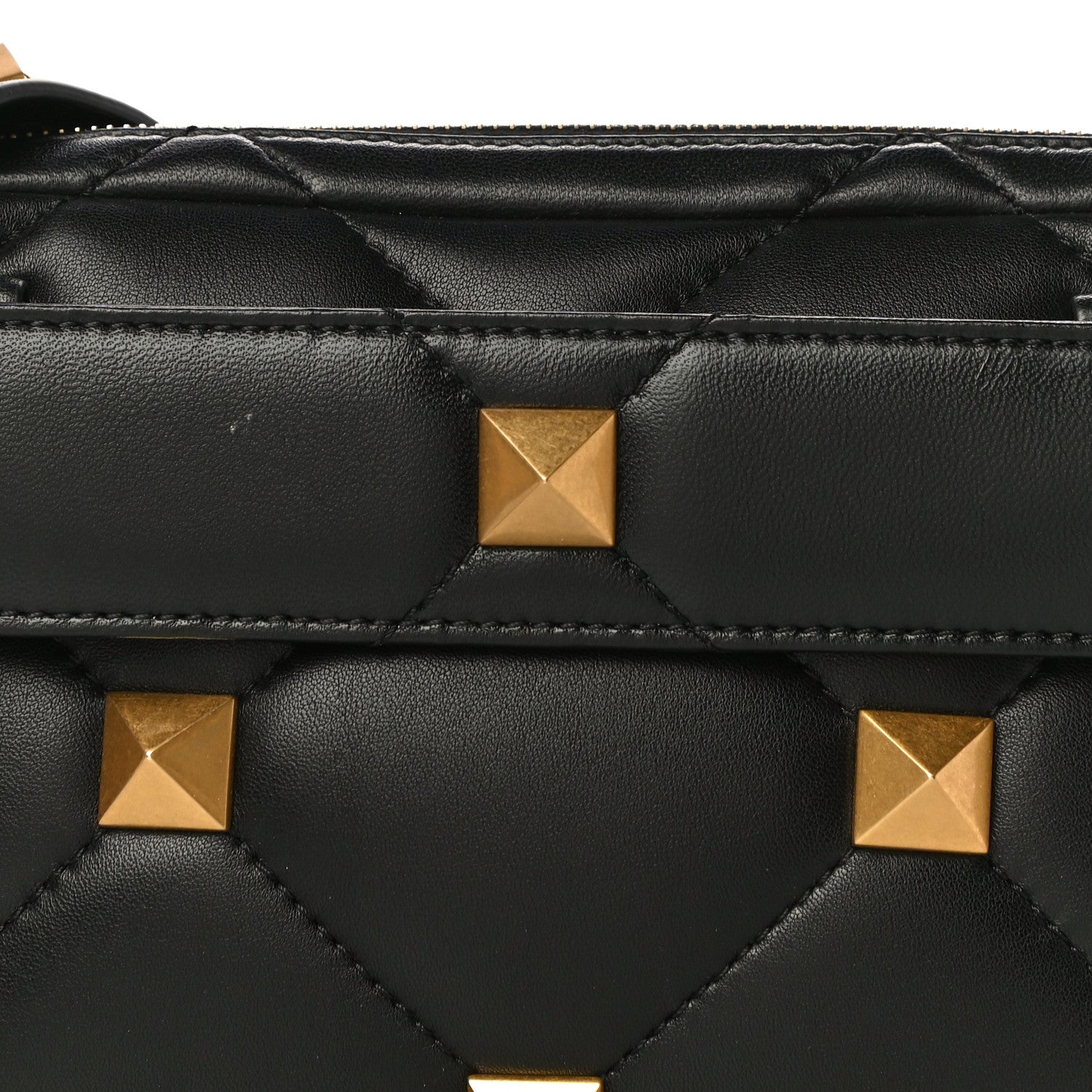 Valentino Garavani Nappa Roman Stud Crossbody Black 7 of 10