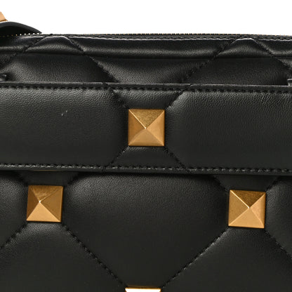 Valentino Garavani Nappa Roman Stud Crossbody Black 7 of 10