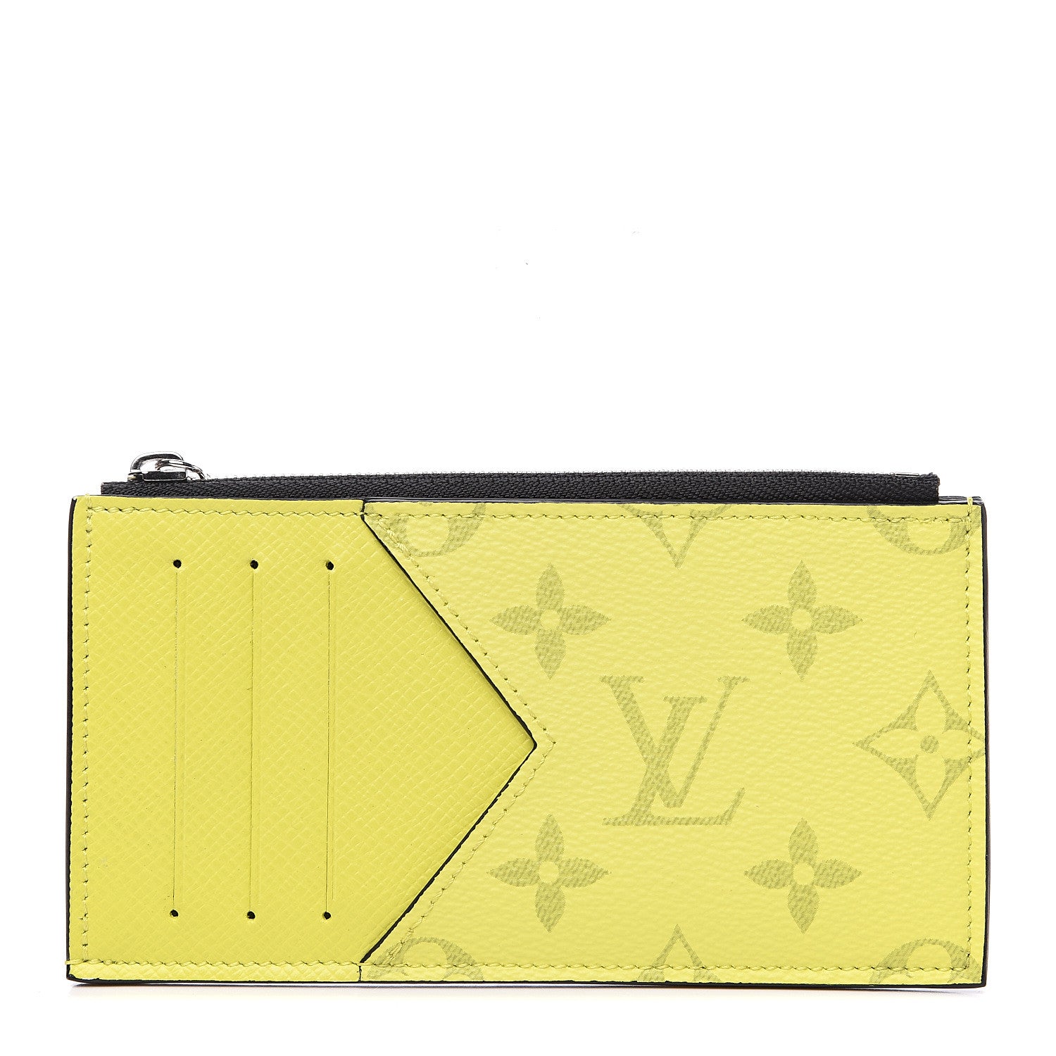 Louis Vuitton Monogram Taiga Coin Card Holder Yellow 1 of 6