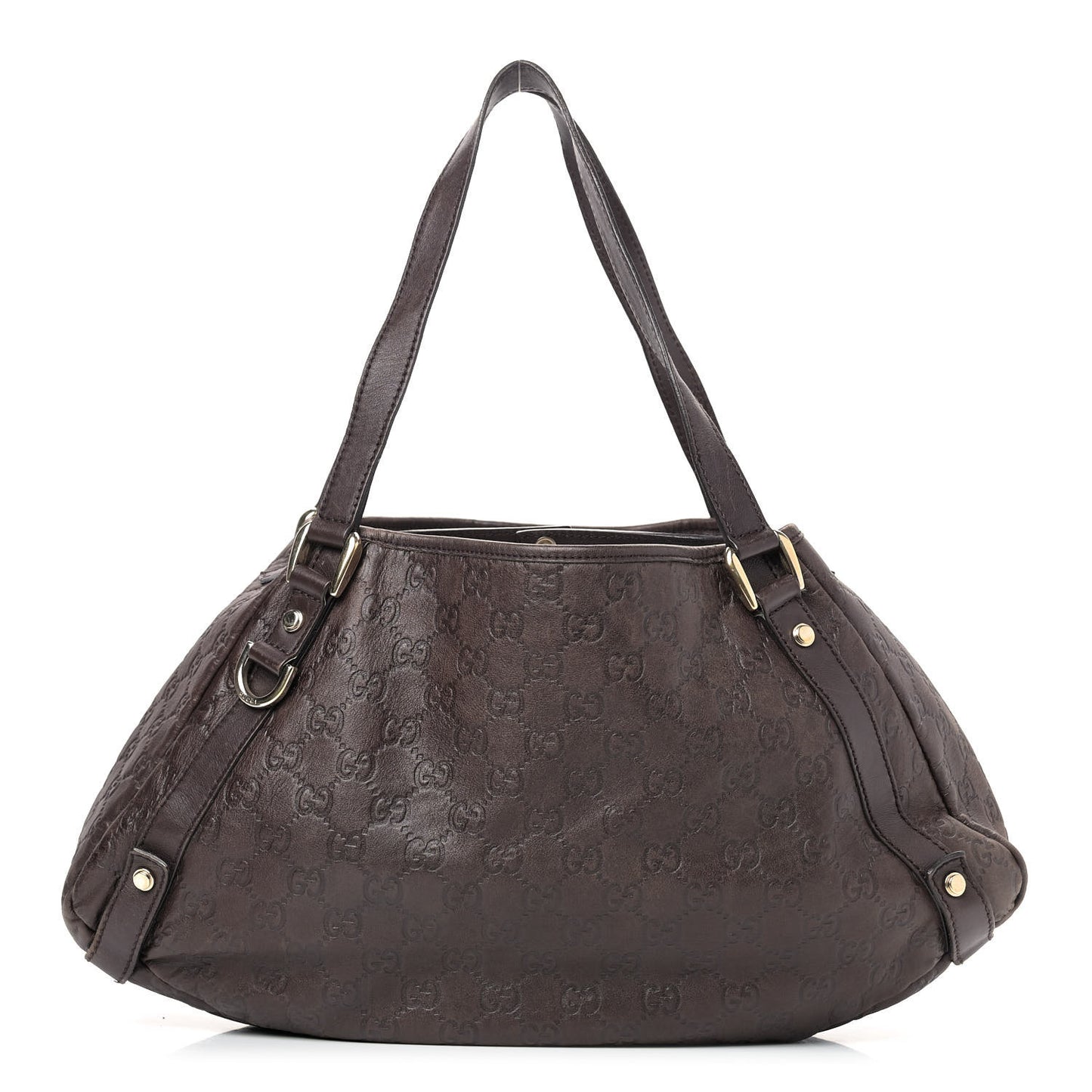 Guccissima Medium Abbey Shoulder Bag Chocolate