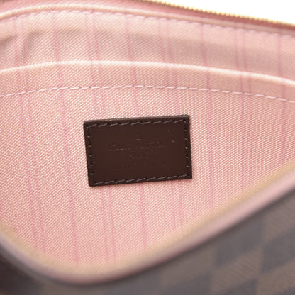 Louis Vuitton Damier Ebene Neverfull MM GM Pochette Rose Ballerine 6 of 9