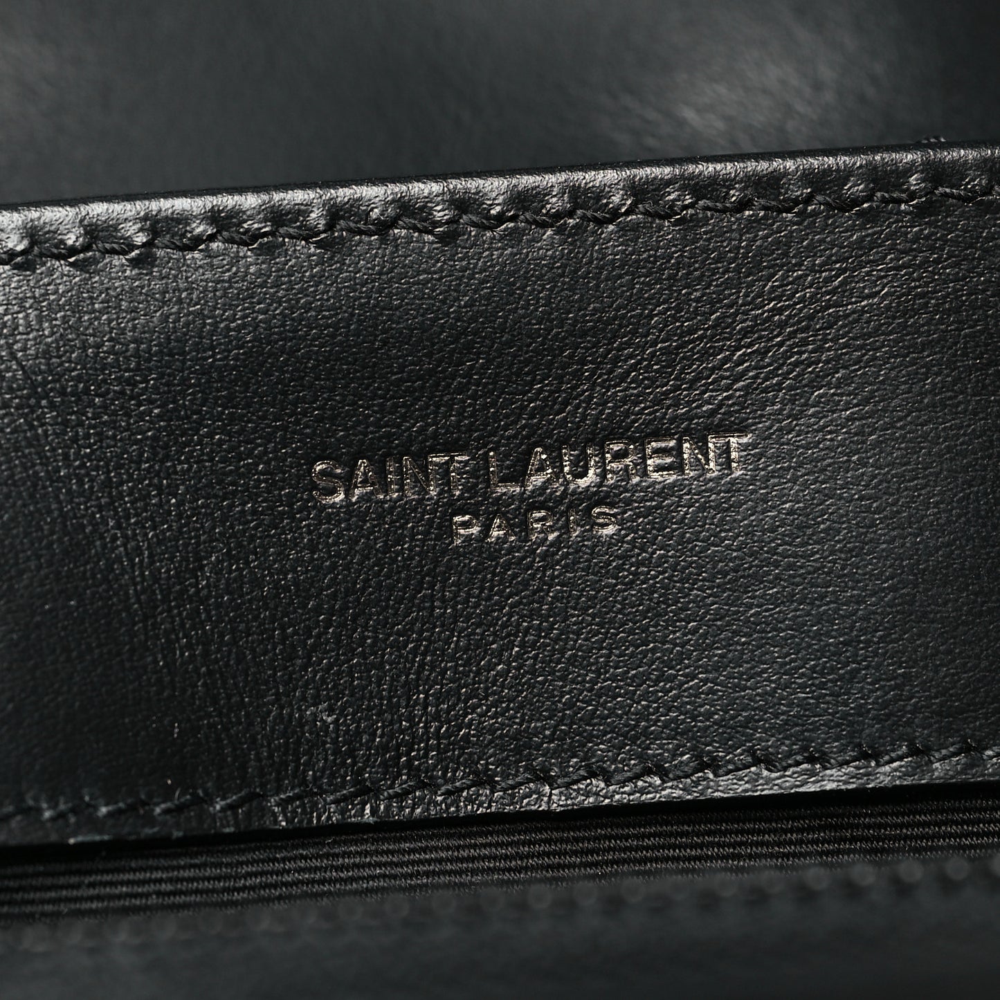 Calfskin Y Quilted Monogram Monochrome Small Loulou Chain Satchel Black