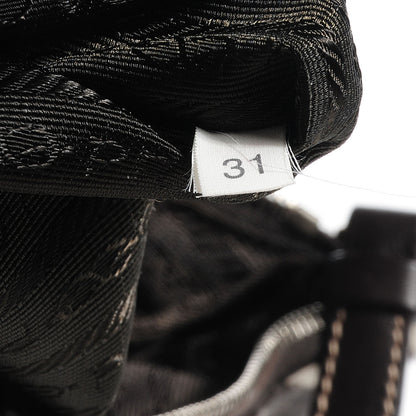 Prada Calf Hair Zebra Print Shoulder Bag White Moro 5 of 7