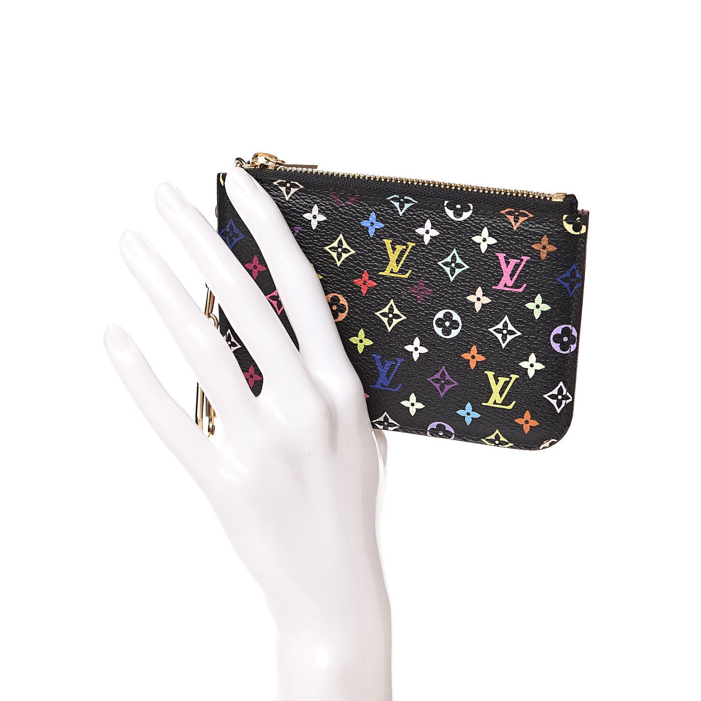 Monogram Multicolor Key Pouch Black Grenade