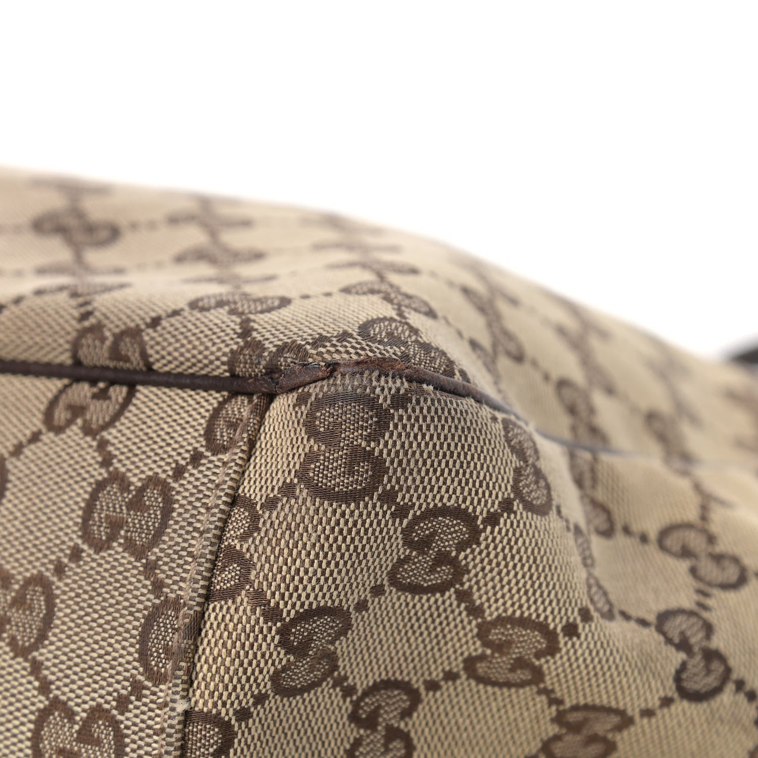 Gucci Monogram Large Positano Tote Brown 11 of 24
