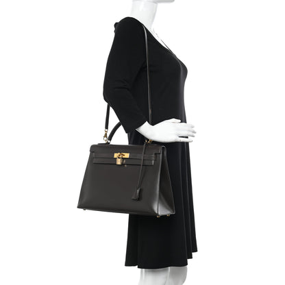 Hermes Box Kelly Sellier 32 Chocolate 2 of 17