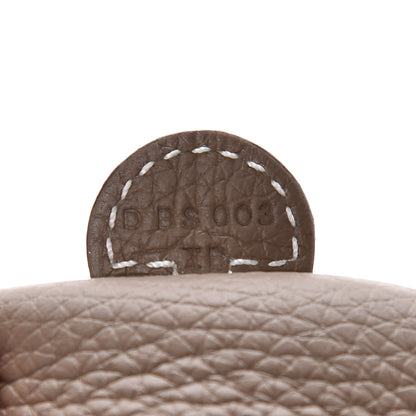 Hermes Taurillon Clemence Amazone Evelyne TPM Etoupe Bleu Indigo 8 of 11