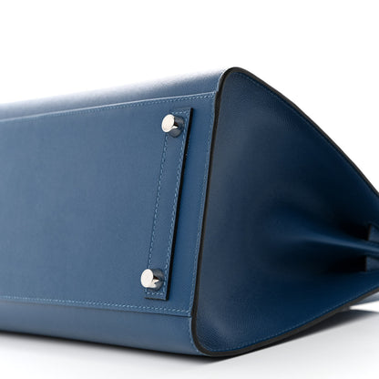 Hermes Madame Calfskin Birkin Sellier 30 Deep Blue 10 of 12