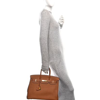 Hermes Togo Birkin 35 Gold 3 of 13