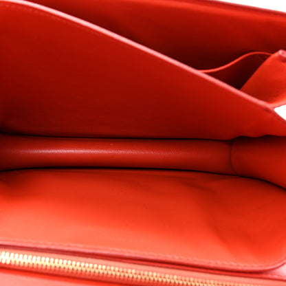 Celine Calfskin Medium Classic Box Flap Bag Red 5 of 16