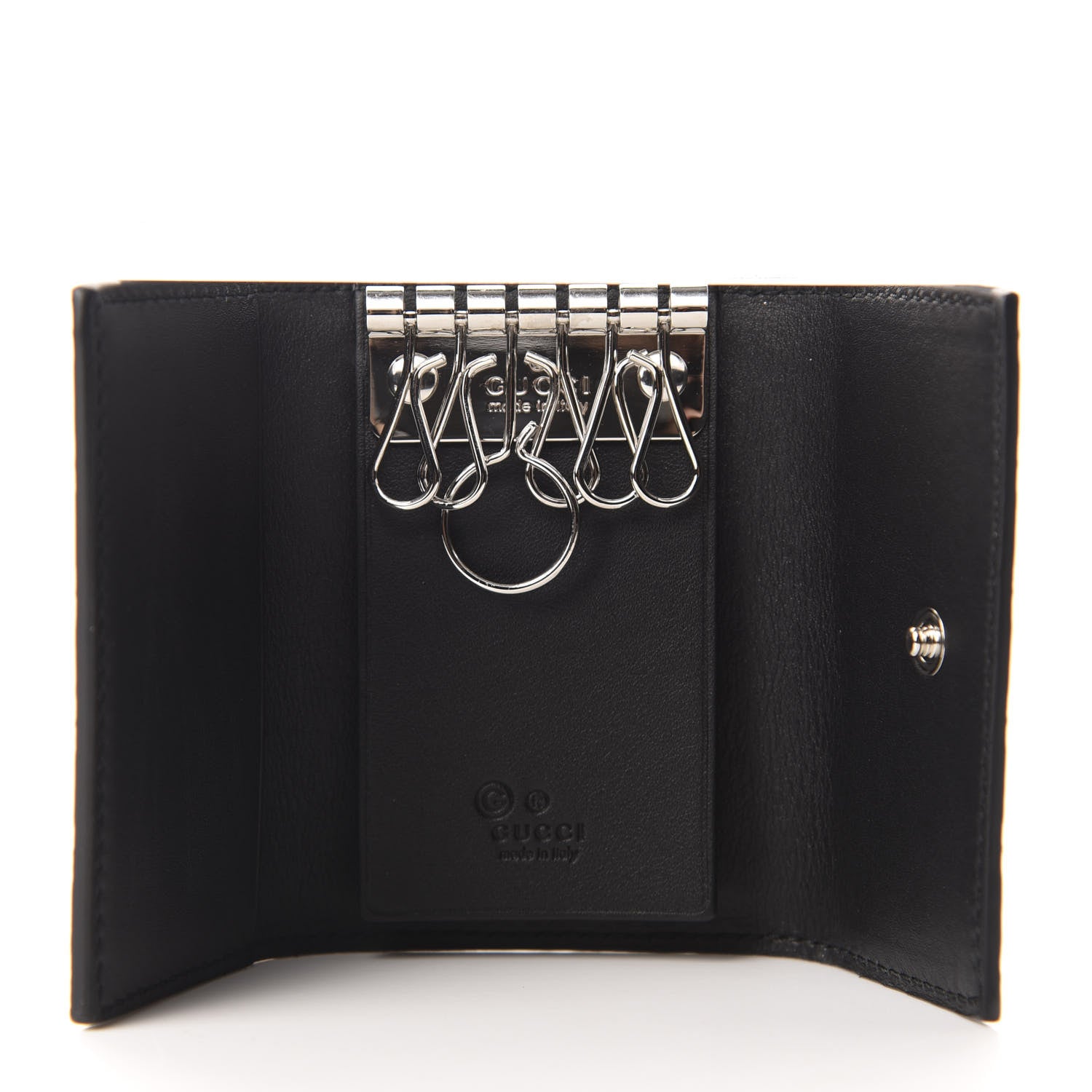 Gucci Microguccissima 6 Key Holder Case Black 5 of 6