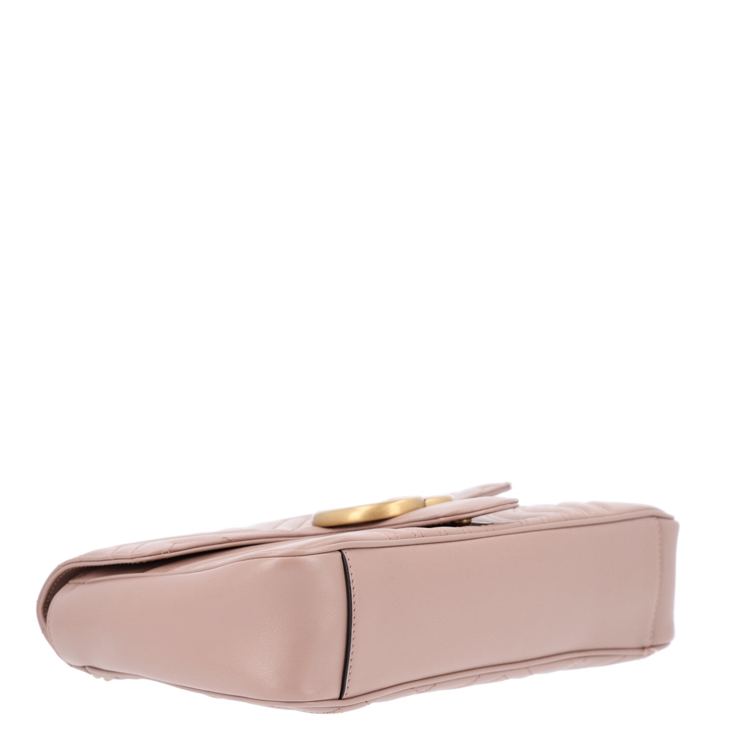 Gucci Calfskin Matelasse Medium GG Marmont Shoulder Bag Porcelain Rose 4 of 10