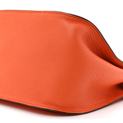 Hermes Taurillon Clemence Jypsiere 31 Orange 9 of 13
