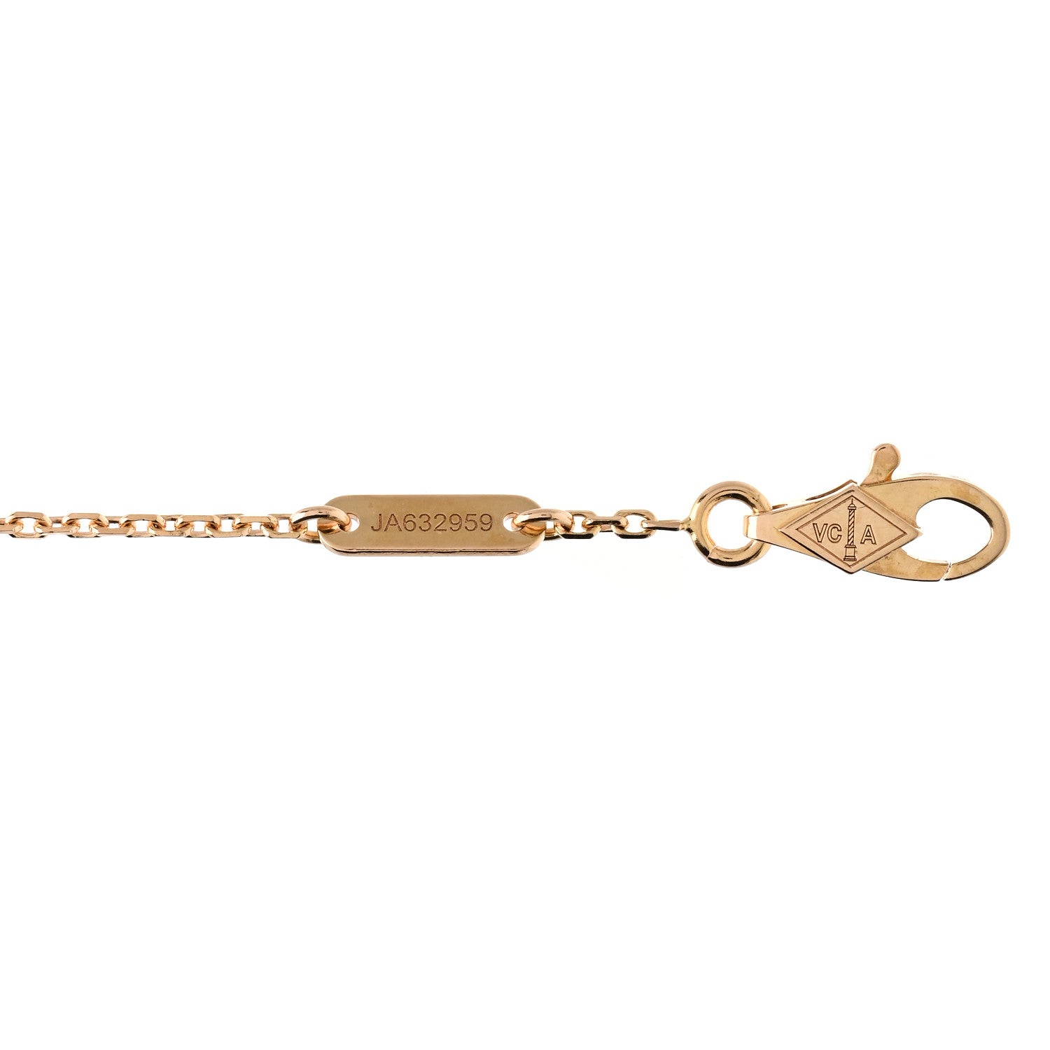 Van Cleef & Arpels 18K Rose Gold Carnelian Sweet Alhambra Bracelet 3 of 5