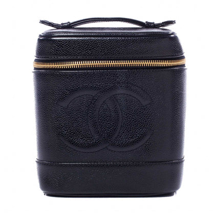 Chanel Caviar Cosmetic Vanity Bag Black 1 of 9