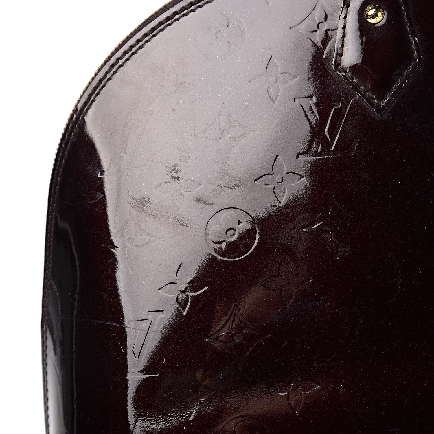 Louis Vuitton Vernis Alma GM Amarante 14 of 21