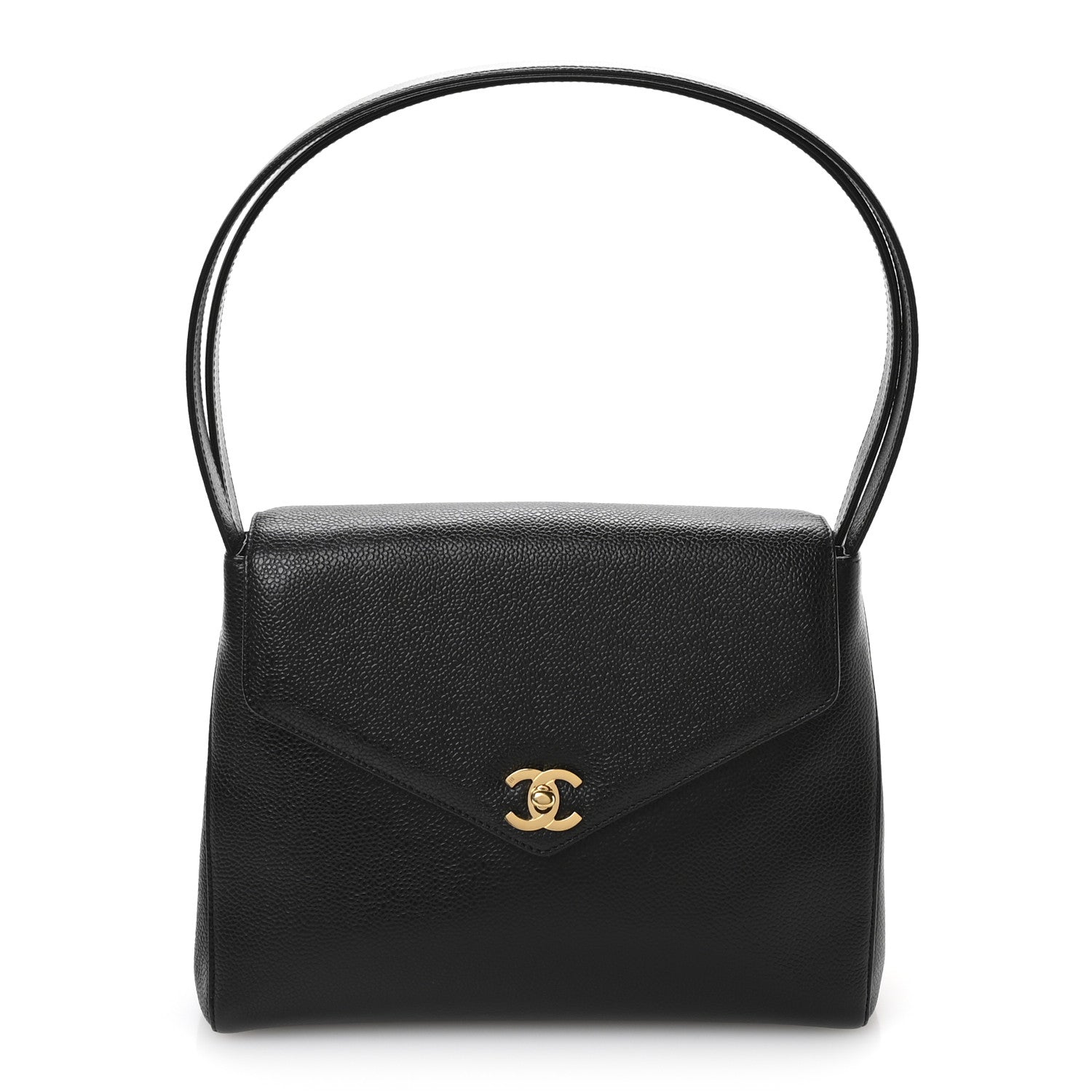 Chanel Caviar CC Envelope Flap Black 1 of 12