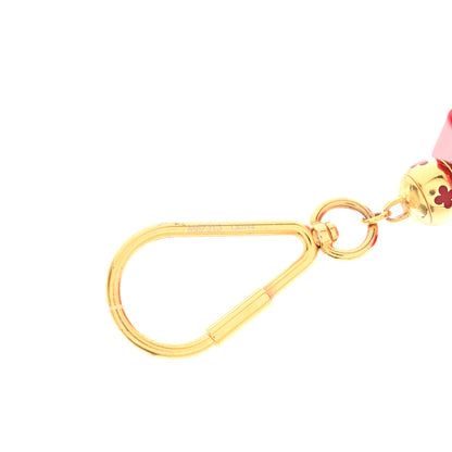 Louis Vuitton Mink Fur Fluffy Bag Charm Red 3 of 5