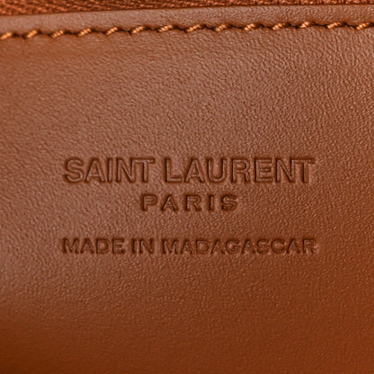 Saint Laurent Raffia Calfskin Panier Rectangle Tote Naturel Brick 6 of 9
