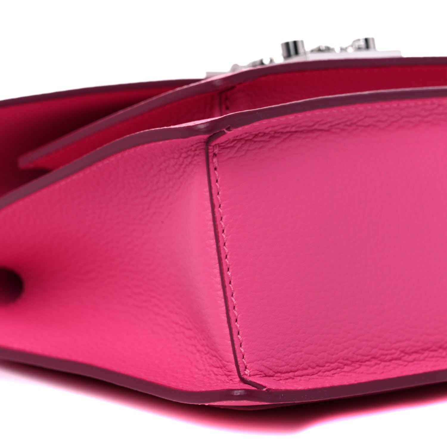 MCM Grained Calfskin Small Patricia Satchel Sugar Pink 7 of 8