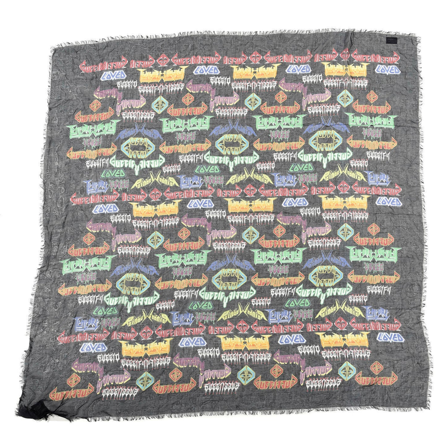 Modal Silk Loved Scarf Black