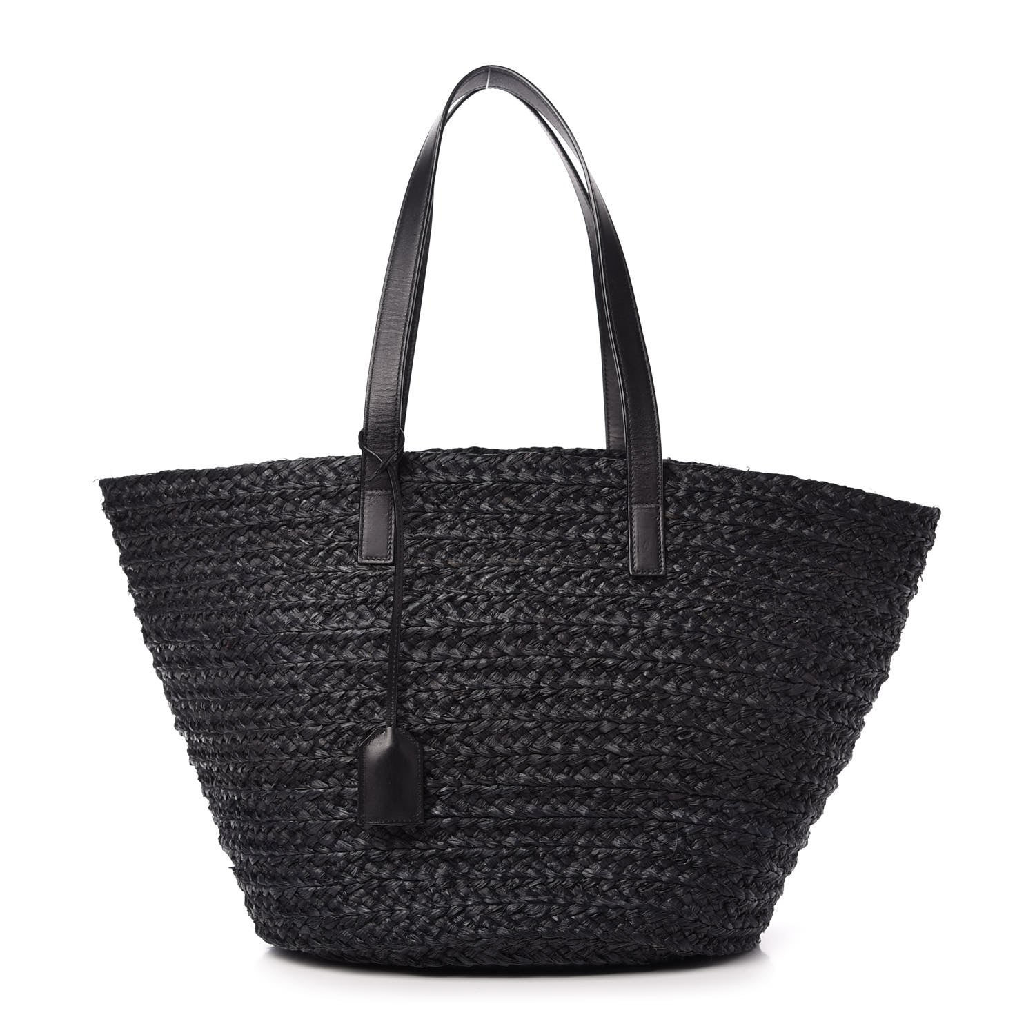 Saint Laurent Raffia Medium Panier Bag Black 1 of 9