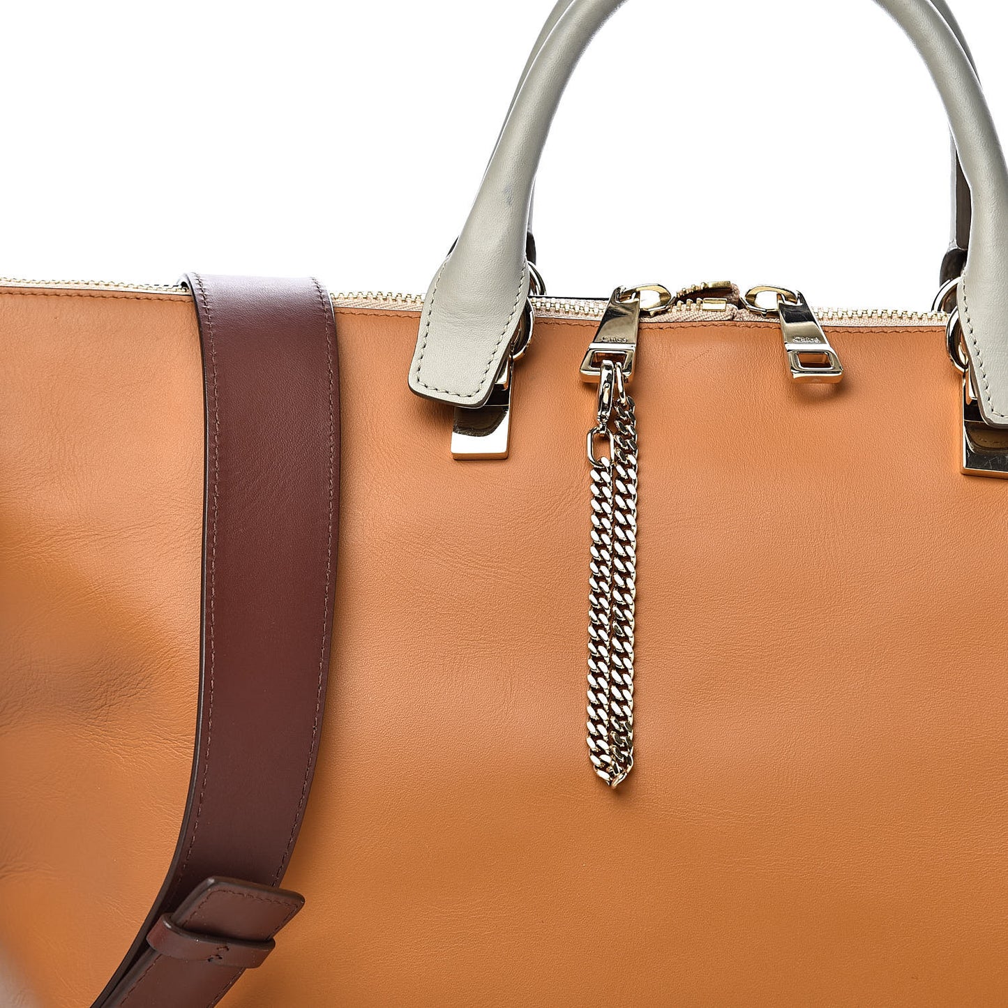 Smooth Calfskin Large Baylee Tote Yummy Cookie