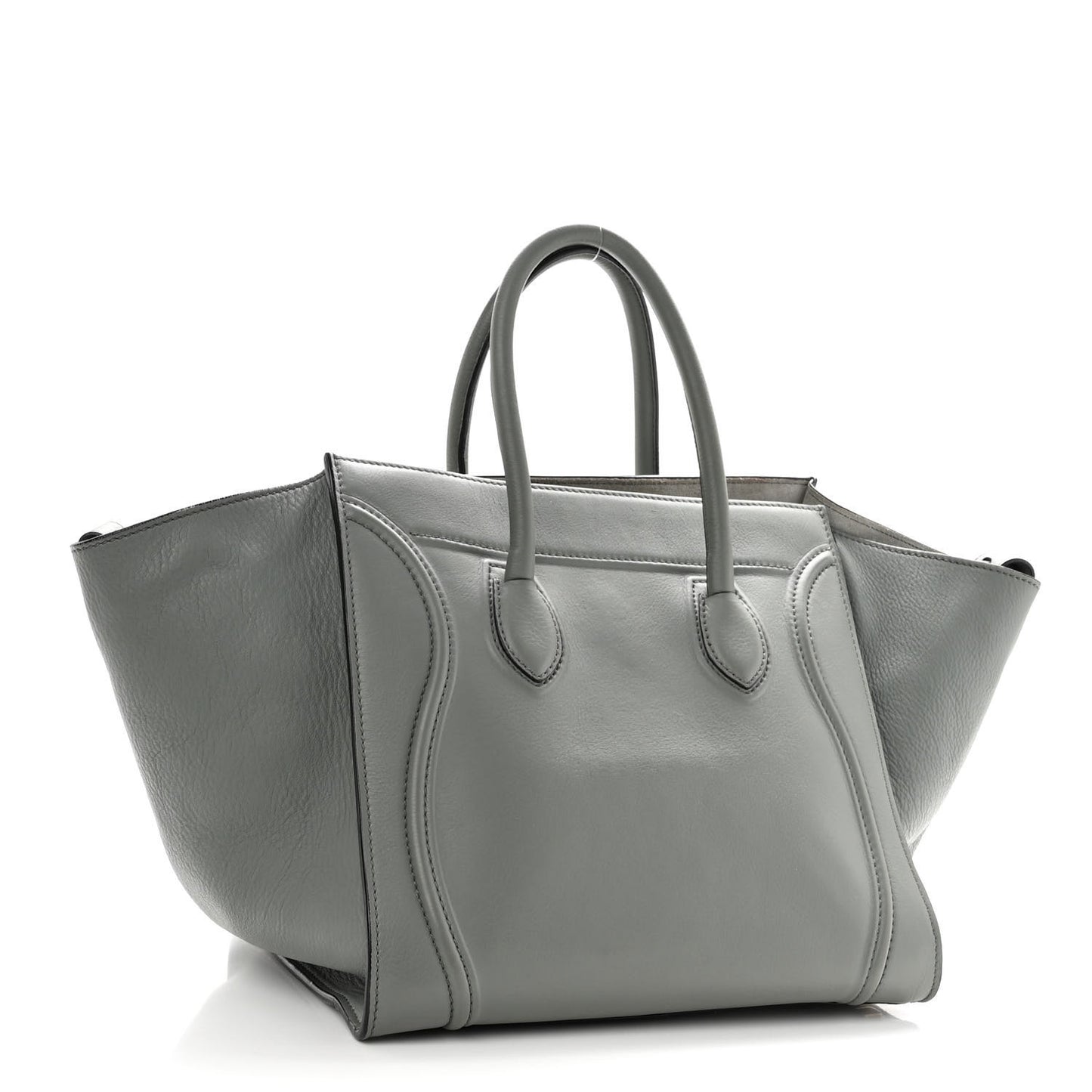 Supple Calfskin Medium Phantom Luggage Glacier