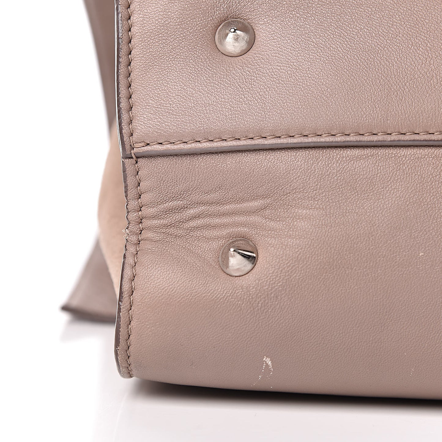 Calfskin Crocodile Embossed Medium Shark Lock Satchel Sand