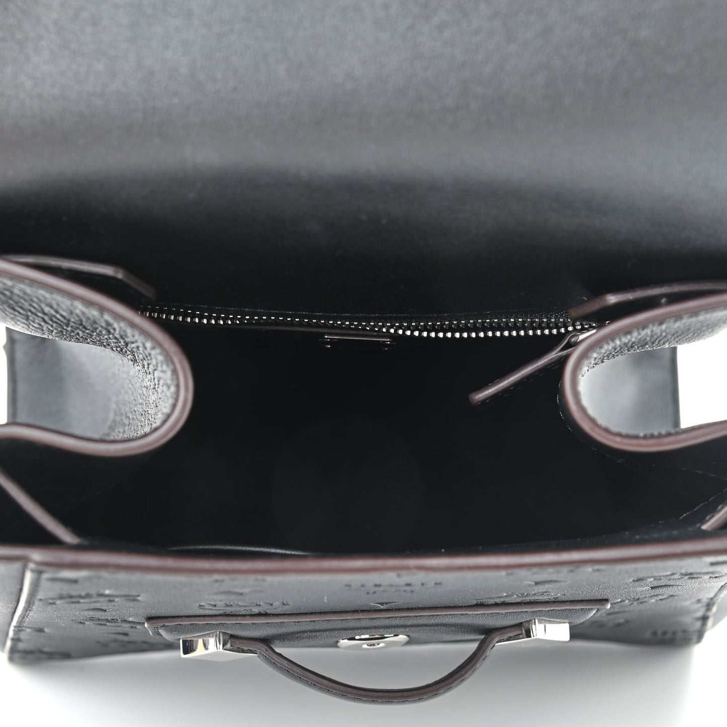 Calfskin Ottomar Essential Visetos Small Backpack Black
