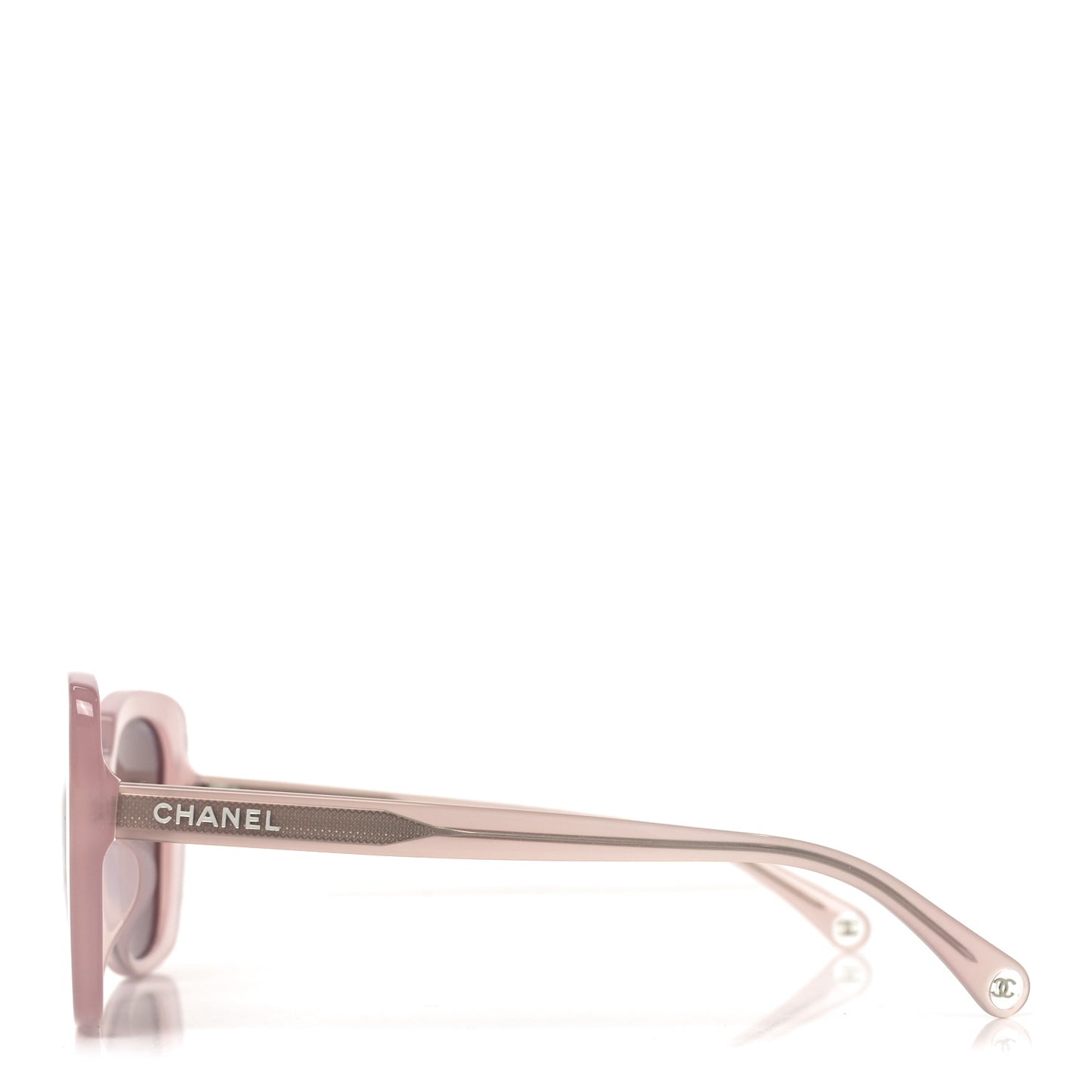 Acetate Rectangle Sunglasses 5504-A Light Pink